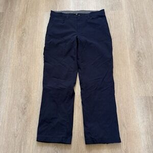 Eddie‎ Bauer Pants Mens 36x30 Navy Blue Fleece Lined Performance Tech Nylon